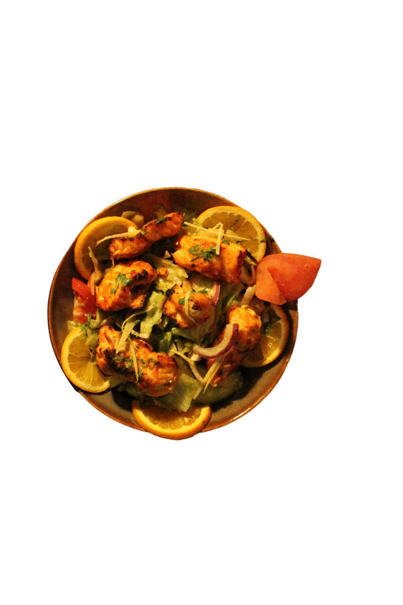 Salmon Tikka Salad